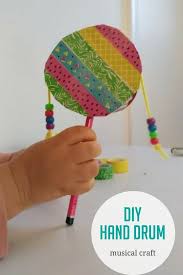 Most of us buy musical instruments, but ever wondered how to make musical instruments with recycled materials? Diy Hand Drum Craft For Kids Hands On As We Grow