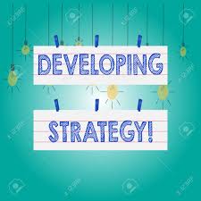 Word Writing Text Developing Strategy Business Photo Showcasing