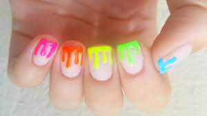dripping paint nail art you