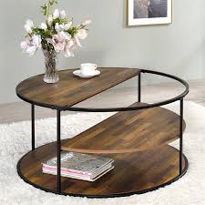 2 Piece Coffee Table Set In Black