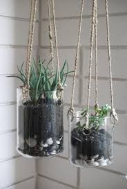 hanging glass planters glass planter