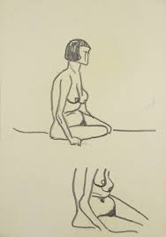 Untitled (Female nude, from Paul Klee's classes) - Walter Köppe — Google  Arts & Culture