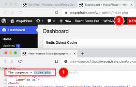 redirect wordpress dashboard to a