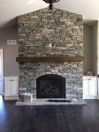 Stone Brick Fireplaces Room