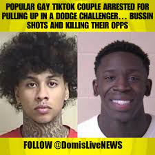 DomIsLive NEWS on X: Popular gay TikTok couple Johntae Collier and Eric  Dodds arrested for pulling up in a Dodge Challenger… bussin and killng  their opps t.copoAMDf4eF6  X