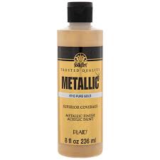 pure gold metallic paint 8 ounce