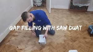 parquet floor sanding gap filling