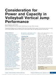 volleyball vertical jump performance