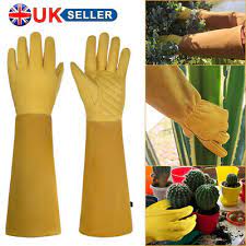 Pair Cowhide Leather Gloves Heavy Duty