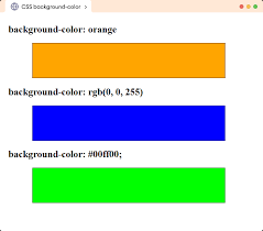 css background color property with
