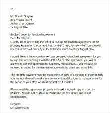 Landlord To Tenant Sample Letters Fresh Sample Rental Agreement Letter  gambar png