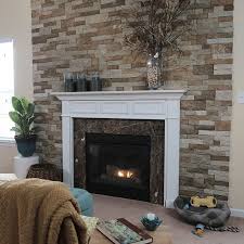 faux stone panels stone veneer fireplace