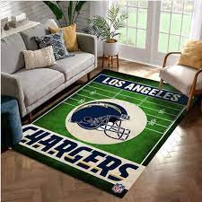 los angeles chargers nfl rug living