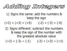 Math 8 Review 11 Part 1 Integer