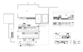 full commercial kitchen layout autocad