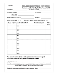 25 Printable Log Sheet Template For Mileage Calculation