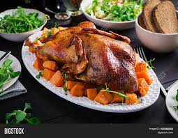 When i hear thanksgiving, i immediately think of duck! Homemade Baked Duck Image Photo Free Trial Bigstock