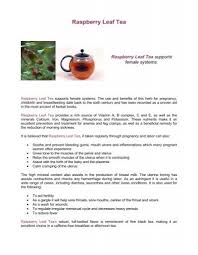 raspberry leaf tea pdf