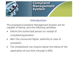 Complaint Management System Ppt Video Online Download