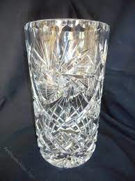 Heavy Quality Cut Glass Crystal Vase