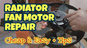 how to repair a radiator fan motor