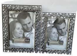 pewter hearts jeweled photo frames new