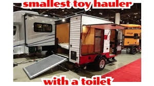 smallest toy hauler with a toilet i