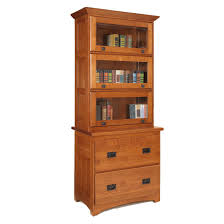 Shop for contemporary wall mounted storage cabinets, storage islands and more at nbf. Wood Bookcase And Filing Cabinet Amish Made Furniture