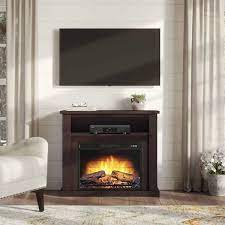 Media Fireplace Console For 42in Flat