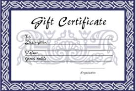 Gift Voucher Templates Free Printable Gift Vouchers