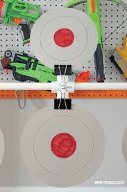 Nerf toy gun single shot hasbro target dart tag 5 shot storage green. Easy Diy Nerf Target Tutorial Inspiration Made Simple