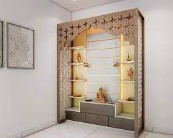 wooden pooja mandir design
