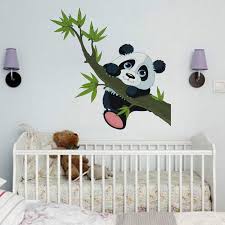 Cute Panda Climb Tree Wall Sticker