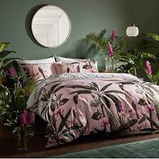 tropical flamingo duvet cover bedding