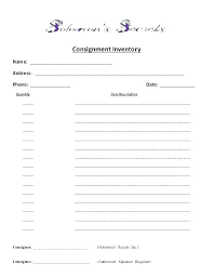 Consignment Template Free Note Download Stock