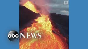 drone crashes into volcano in iceland