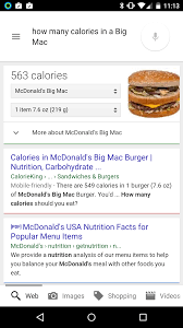 you can now search for chain restaurant nutritional information in the google app 9to5google