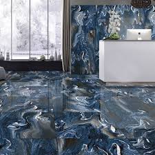Olympos Azul Hi Gloss Floor Tiles And