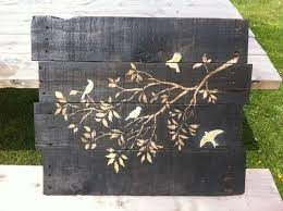 Make Stained Wood Pallet Wall Art Art