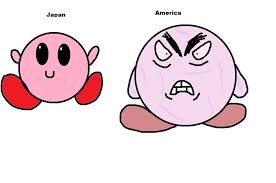 For different reasons, both australians and americans are a little uncomfortable with stereotypes being used to define the characteristics of their respective cultures; Kirby Japan Vs America By Potajoeyt On Deviantart