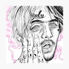 Fun coloring book for all people and all ages. Lil Peep Poster By Camillahansen21 Redbubble
