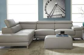 natuzzi b619 grey leather corner sofa