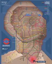 When engineering draftsman harry beck debuted this map back in the. Anatomy Of The Human Head In The Style Of A London Tube Map Boing Boing