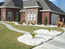 Terracotta stones work well in a tropical landscape, but may not blend well with a formal garden. White Landscaping Rock Ultimate Landscape Concepts Top Ten Aggregate Decorative Rock Landscape