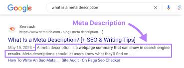 what is a meta description how to