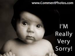 i am really sorry baby worrying