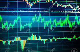 Fundamental And Technical Analysis Concept Market Trading Screen