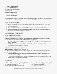 School Social Worker Resume New Social Worker Resume And Cover