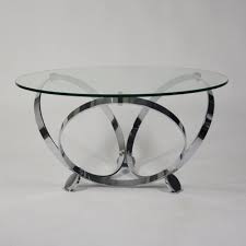 Glass Metal Coffee Table By Knut