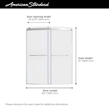 american standard ovation curve 60 in w x 72 in h sliding frameless barn shower door in brushed nickel